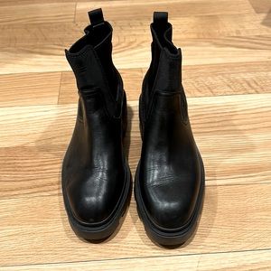 Ash women’s leather pull on bootie , never worn size 39